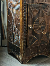 Load image into Gallery viewer, Circa 1900 French folk art slat twig cabinet