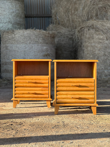 Circa 1980 pair of habitat bedside tales