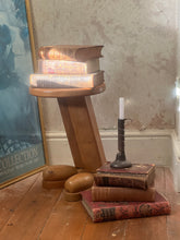 Load image into Gallery viewer, 1980s post modern side table with boot feet