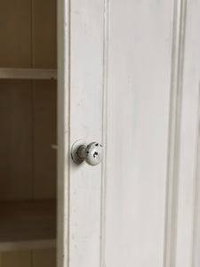 Painted Victorian school cupboard