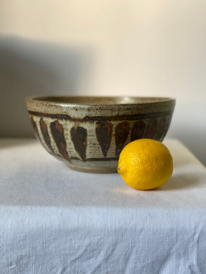 Circa 1960 studio pottery bowl