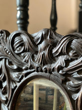 Load image into Gallery viewer, Oak gothic carved mirror. Early 20th century