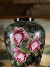 Load image into Gallery viewer, Antique reverse painted glass vase