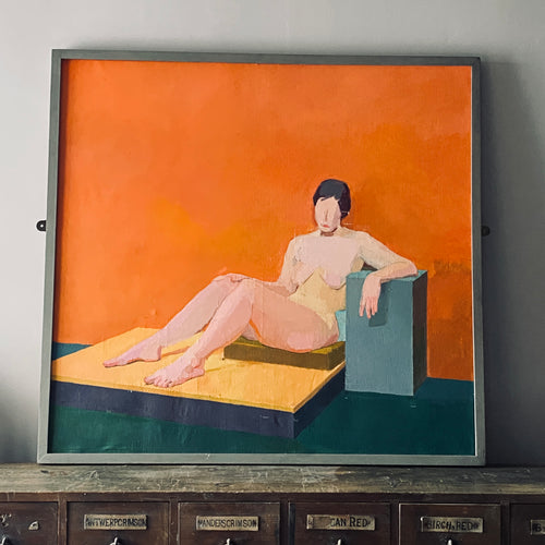 Circa 1990s Abstract nude, oil on canvas