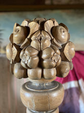 Load image into Gallery viewer, Hand carved oak fruit basket