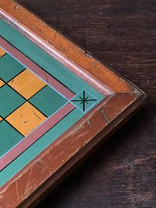 Circa 1880 reverse painted tavern chess board