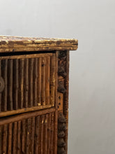 Load image into Gallery viewer, Circa 1900 French folk art slat twig cabinet