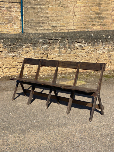 Antique folding bench