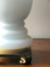 Load image into Gallery viewer, French Vianne opaline glass table lamp circa 1970