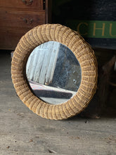 Load image into Gallery viewer, Vintage wicker mirror