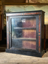 Load image into Gallery viewer, Victorian ebonised display case