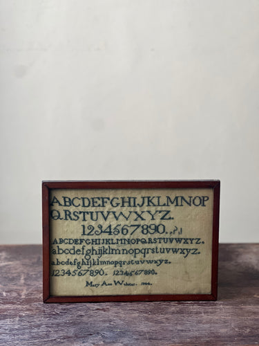 Antique sampler circa 1844