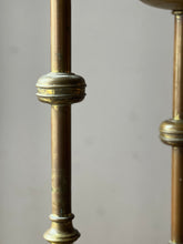 Load image into Gallery viewer, Pair of large Ecclesiastical Brass Candlesticks