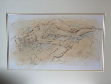 Franco matania (1922-2006) pencil and pastel study