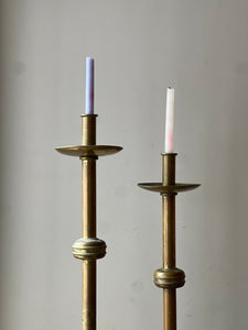 Pair of large Ecclesiastical Brass Candlesticks