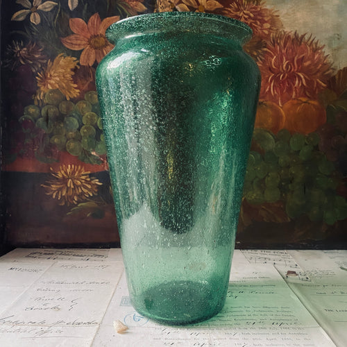 C1920 Hand blown glass vase